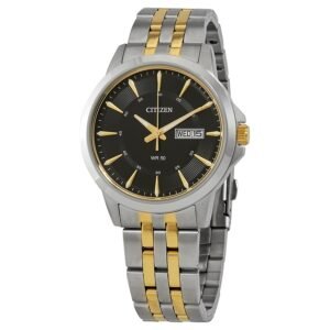 Citizen Quartz Black Dial Two-tone Men's Watch BF2018-52E