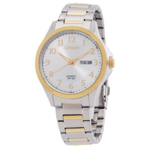Citizen Quartz Silver Dial Two-Tone Men's Watch BF2026-89A
