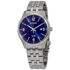 Citizen Quartz Blue Dial Stainless Steel Men's Watch BI1050-81L