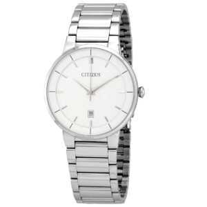 Citizen Quartz White Dial Stainless Steel Men's Watch BI5010-59A