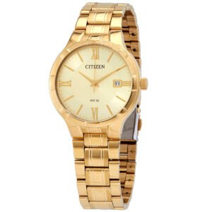 Citizen Quartz Champagne Dial Yellow Gold-tone Men's Watch BI5022-50P