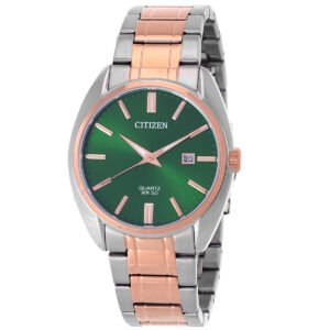 Citizen Quartz Green Dial Two-Tone Men's Watch BI5104-57Z