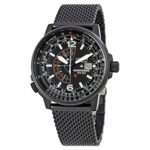 Citizen Nighthawk Pilots Black Dial Men's Watch BJ7009-58E