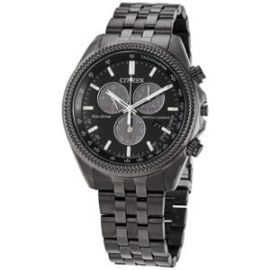 Citizen Brycen Perpetual Chronograph Black Dial Men's Watch BL5567-57E