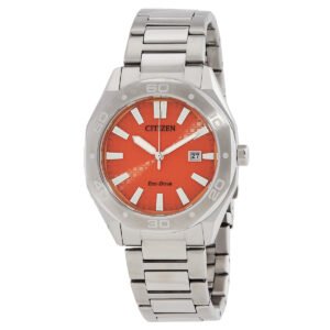 Citizen Eco-Drive Orange Dial Men's Watch BM7630-80Z