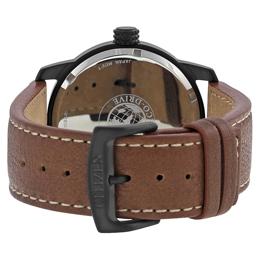 Citizen Eco Drive Black Dial Brown Leather Men's Watch BM8475-26E - Image 3