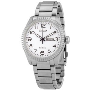 Citizen Eco-Drive White Dial Stainless Steel Men's Watch BM8530-89A
