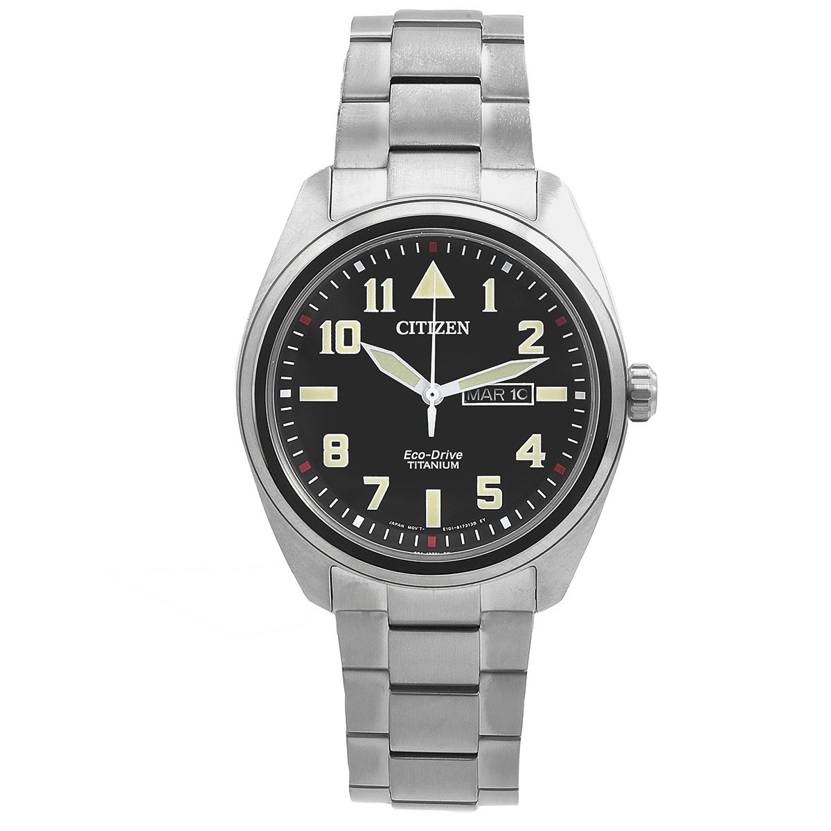 Citizen Garrison Eco-Drive Black Dial Super Titanium Men's Watch BM8560-88E