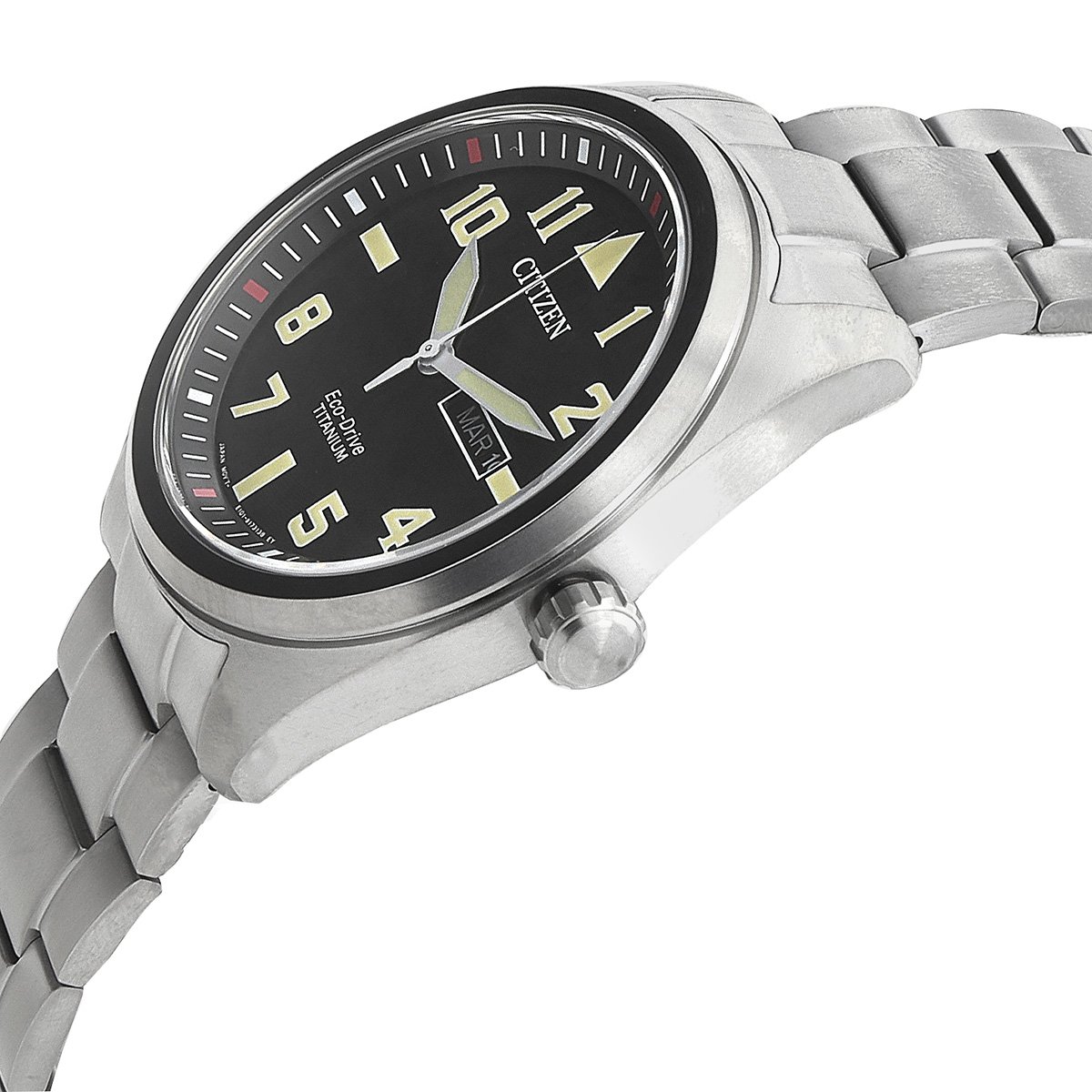Citizen Garrison Eco-Drive Black Dial Super Titanium Men's Watch BM8560-88E - Image 2