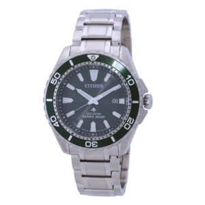 Citizen Promaster Marine Eco-Drive Green Dial Men's Watch BN0199-53X