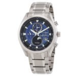 Citizen Tsuki-yomi A-T Eco-Drive Perpetual World Time Blue Dial Men's Watch BY1010-81L