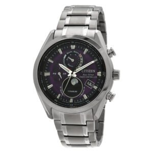 Citizen Tsuki-yomi A-T Perpetual World Time Purple Dial Men's Watch BY1010-81Z