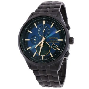 Citizen Eco-Drive Radio-Controlled Moon Phase Blue Dial Men's Watch BY1035-56L