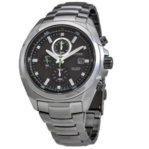 Citizen Titanium Eco-Drive Black Dial Men's Watch CA0190-56E