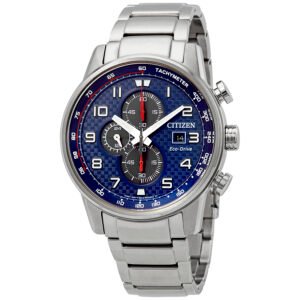 Citizen Primo Chronograph Eco-Drive Blue Dial Men's Watch CA0680-57L