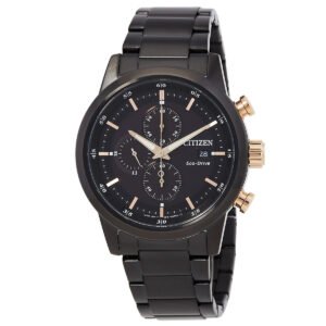 Citizen Chronograph Eco-Drive Black Dial Men's Watch CA0746-85E