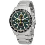 Citizen Eco-Drive Chronograph Green Dial Men's Watch CA0780-87X