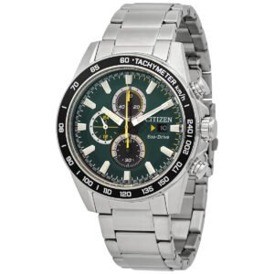Citizen Eco-Drive Chronograph Green Dial Men's Watch CA0780-87X