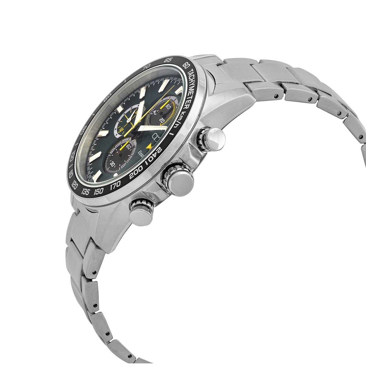 Citizen Eco-Drive Chronograph Green Dial Men's Watch CA0780-87X - Image 2