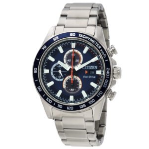 Citizen Brycen Eco-Drive Chronograph Blue Dial Men's Watch CA0781-50L