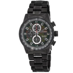 Citizen Nighthawk Chronograph Green Camo Dial Men's Watch CA0805-53X