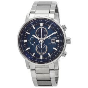 Citizen Chronograph Eco-Drive Blue Dial Men's Watch CA0840-87L
