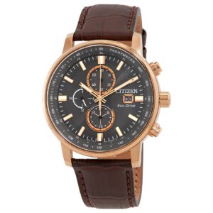 Citizen Chronograph Eco-Drive Grey Dial Men's Watch CA0843-11H