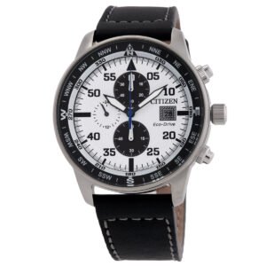 Citizen Aviator Chronograph White Dial Men's Watch CA0880-07A