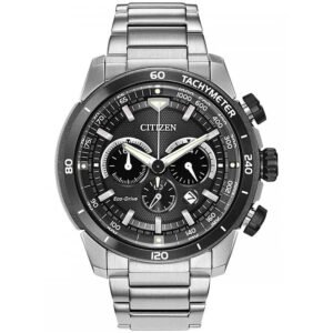 Citizen Ecosphere Eco-Drive Chronograph Quartz Black Dial Men's Watch CA4150-67E