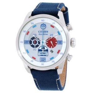 Citizen R2-D2 Star Wars Chronograph Silver Dial Men's Watch CA4219-03W