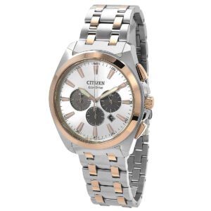 Citizen Peyten Chronograph Eco-Drive Silver Dial Two-Tone Men's Watch CA4516-59A