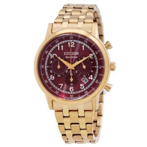 Citizen Eco-Drive Chronograph Red Dial Men's Watch CA4632-58X