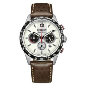 Citizen Eco-Drive Chronograph White Dial Men's Watch CA4714-04A