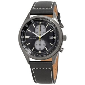 Citizen Chandler Chronograph Eco-Drive Black Dial Men's Watch CA7027-08E