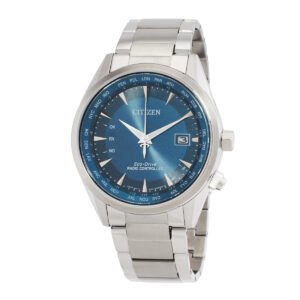 Citizen Perpetual World Time GMT Eco-Drive Blue Dial Men's Watch CB0270-87L