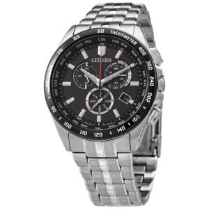 Citizen Perpetual Chronograph Black Dial Men's Watch CB5874-90E