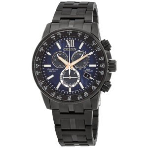 Citizen Eco-Drive Perpetual Chronograph GMT Blue Dial Men's Watch CB5885-85L