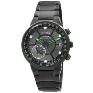 Citizen Satellite Wave GPS Freedom Black Eco-Drive Dial Men's Watch CC3035-50E