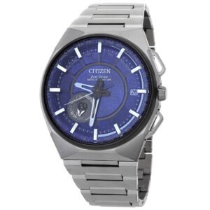 Citizen Satellite Wave X Perpetual World Time Blue Dial Men's Watch CC3097-52L