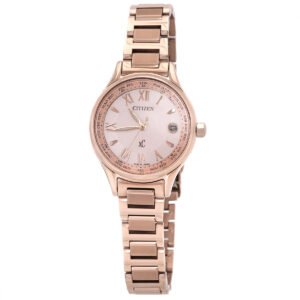 Citizen xC Super Titanium Perpetual Rose Gold Dial Ladies Watch EC1164-53Y