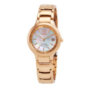 Citizen Eco-Drive Perpetual World Time Mother of Pearl Dial Ladies Watch EC1173-87Y