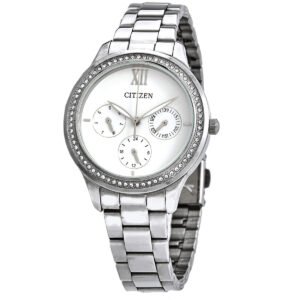 Citizen Quartz White Dial Stainless Steel Ladies Watch ED8150-53A