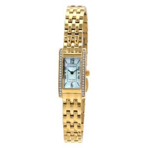 Citizen Petite Palidoro Crystal White Mother of Pearl Dial Ladies Watch EG7112-59D