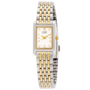 Citizen Quartz White Dial Two-tone Ladies Watch EJ5854-56A