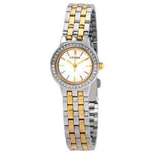 Citizen Quartz Crystal Silver Dial Ladies Watch EJ6104-51A