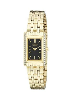 Citizen Crystal Black Dial Ladies Watch EK1122-50E