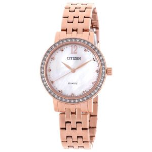 Citizen Quartz White Mother of Pearl Dial Ladies Watch EL3108-53D