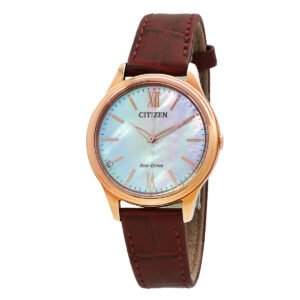 Citizen Eco-Drive Mother of Pearl Dial Ladies Watch EM0419-11D