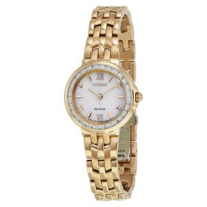 Citizen Diamond White Dial Ladies Watch EM0443-59A