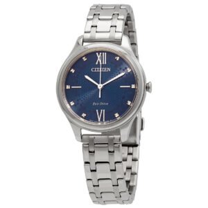 Citizen Eco-Drive Blue Dial Elegant Ladies Watch EM0500-73L